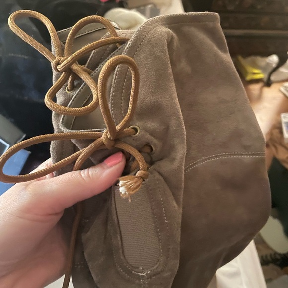 SOLD ❌ Ivanka Trump suede  light Brown Over-the-Knee Boots - Picture 4 of 8